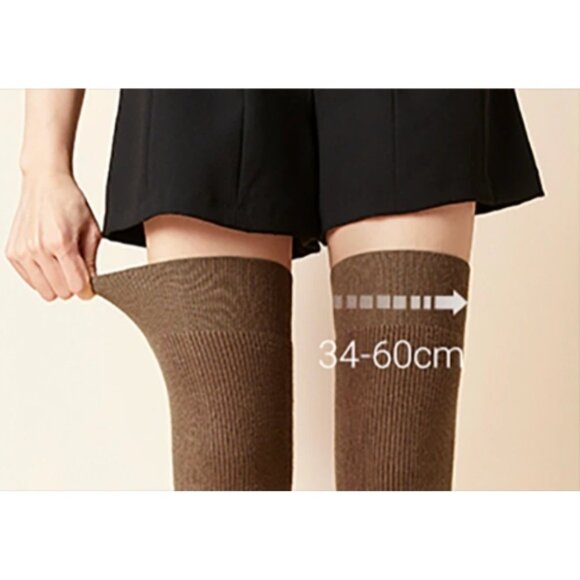 Vivaia Round-Toe Over-the-Knee Boots Black Size EU 42/US 10.5 - Picture 12 of 16